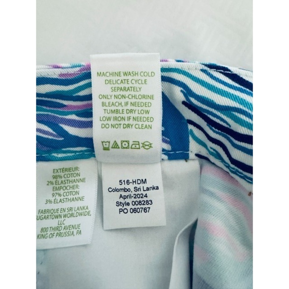 NWT Lilly Pulitzer Callahan 5" Stretch Shorts Fishful Thinking Blue Size‎ 8 - Picture 8 of 10